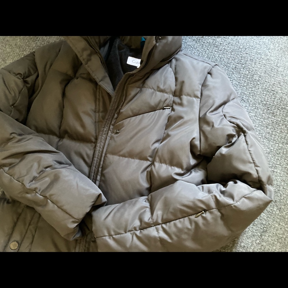 Calvin klein puffer down jacket parka - woman sz S